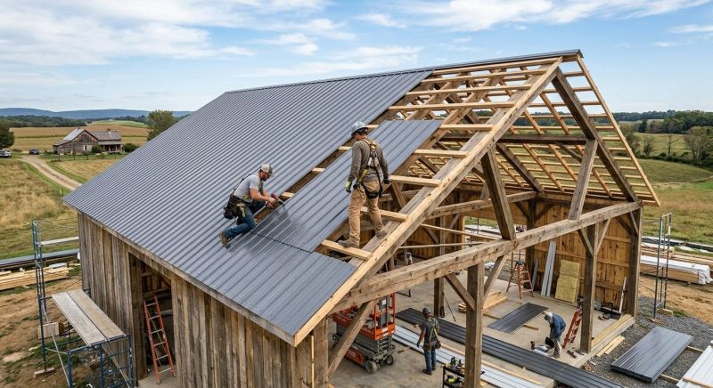 Barn Roof Construction in Castle Rock, CO