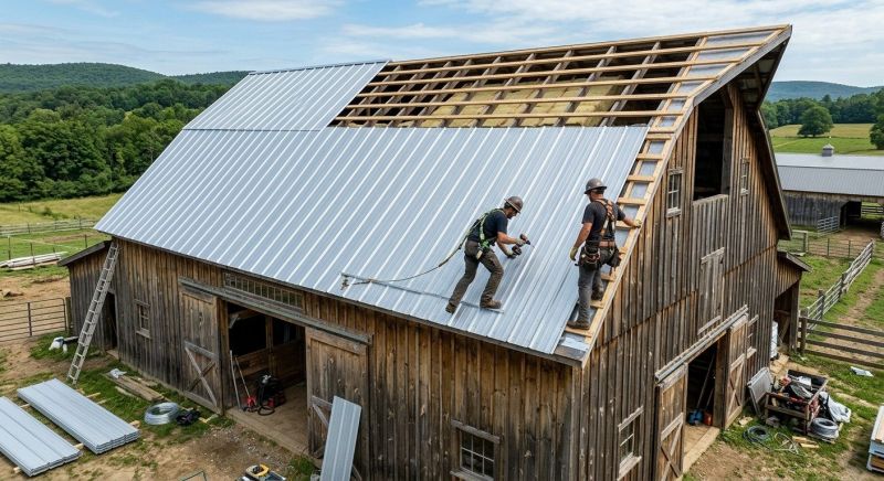 Barn Roof Construction in Castle Rock, CO