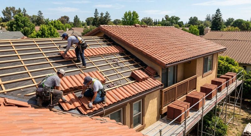 Barrel Tile Roof Installation in Castle Rock, CO