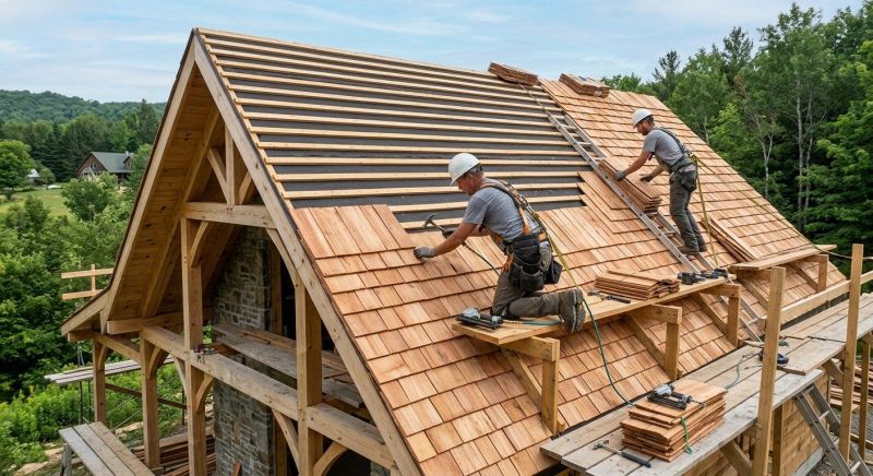 Cedar Shake Roof Construction in Aurora, CO