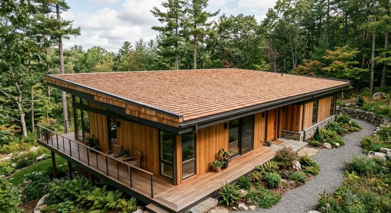 Cedar Shake Roof Construction in Larkspur, CO