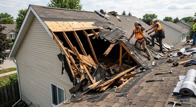Collapsing Roof Repair in Castle Rock, CO