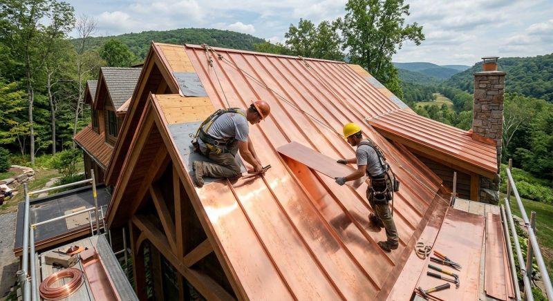 Copper Roof Installation in Castle Rock, CO
