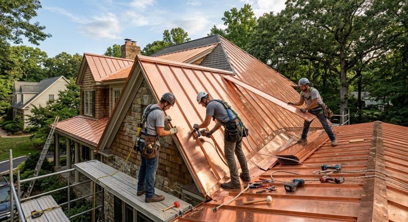 Copper Roof Installation in Castle Rock, CO