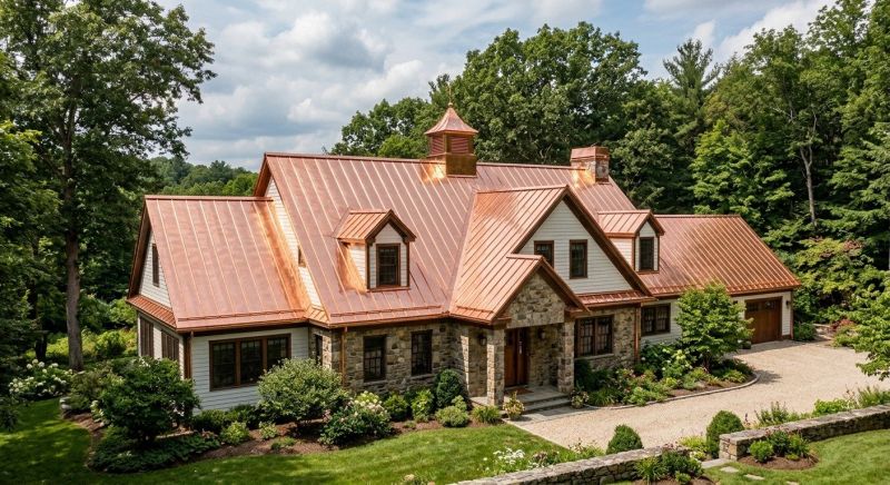 Copper Roof Replacement in Castle Rock, CO