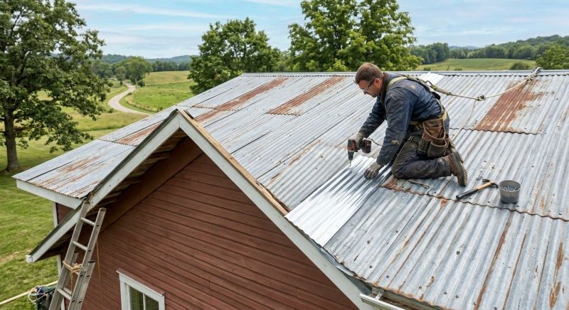 Corrugated Roof Repair in Larkspur, CO