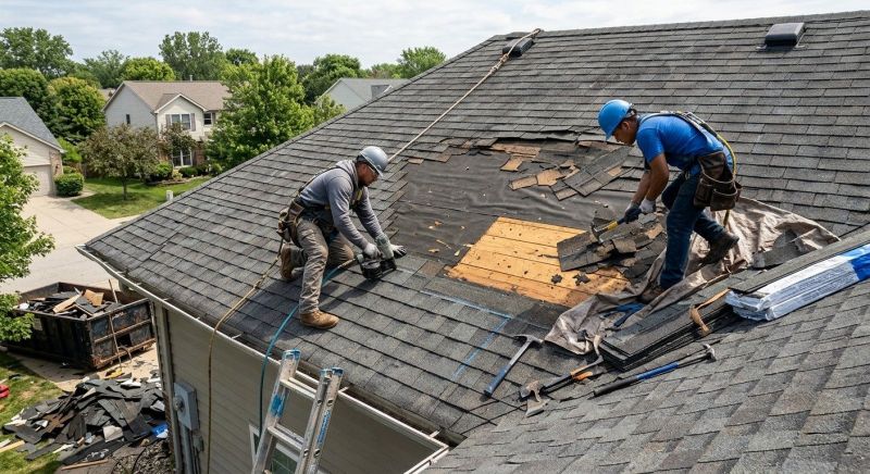 Damaged Roof Repair in Englewood, CO