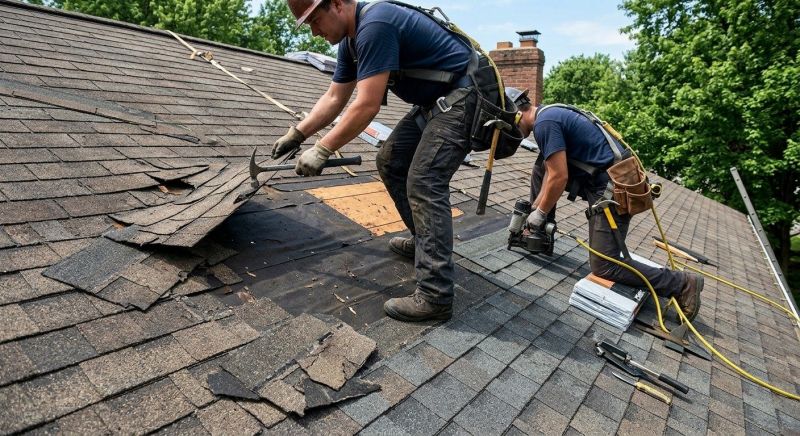 Damaged Roof Repair in Littleton, CO