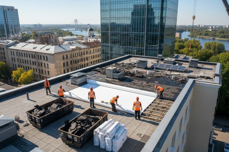 Flat Roof Replacement in Elizabeth, CO