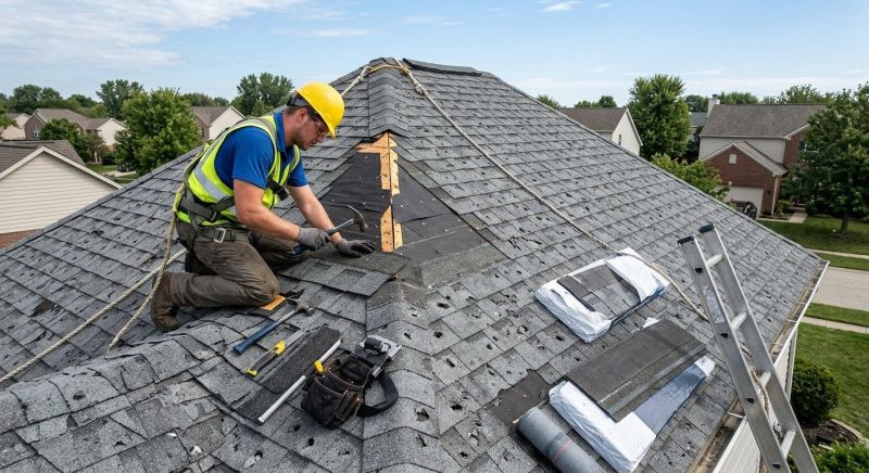 Hail Damage Roof Repair in Denver County, CO
