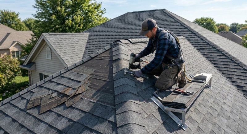 Hip Roof Shingle Repair in Castle Rock, CO
