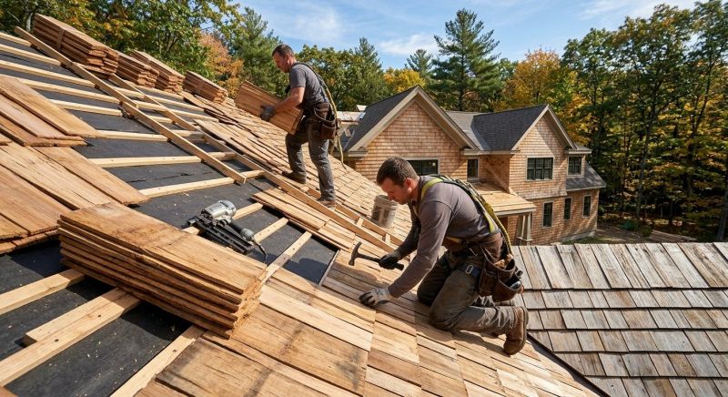 Natural Wood Roof Installation in Castle Rock, CO
