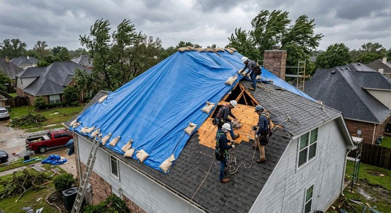 Roof Damage Restoration in Elizabeth, CO