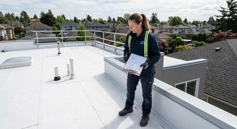 Single Ply Roof Inspection in Castle Rock, CO