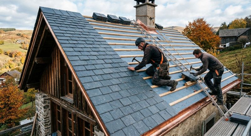 Slate Roof Construction in Englewood, CO