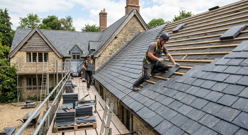 Slate Roof Construction in Castle Rock, CO
