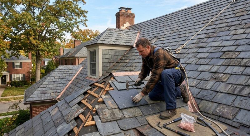 Slate Roof Repair in Douglas County, CO