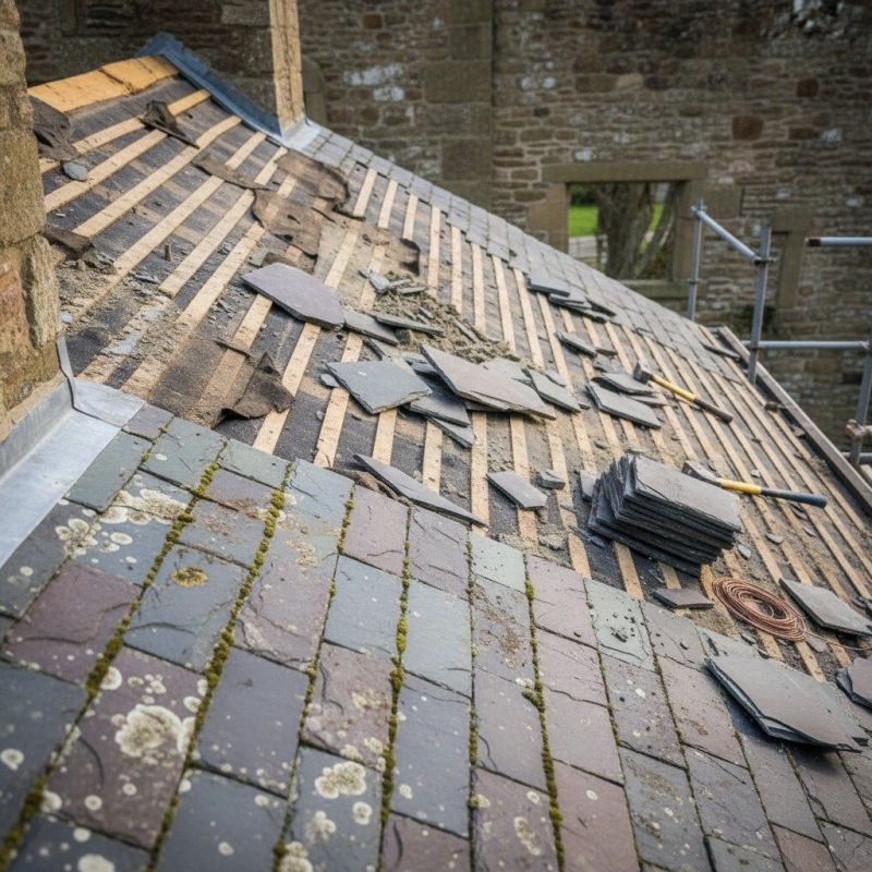 Slate Roof Replacement in Littleton, CO