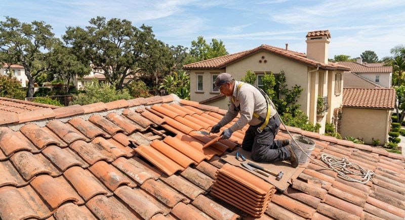 Spanish Tile Roof Repair in Castle Rock, CO