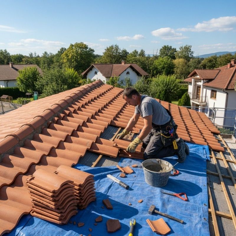 Spanish Tile Roof Repair in Castle Rock, CO