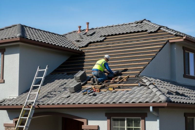 Spanish Tile Roof Repair in Castle Rock, CO
