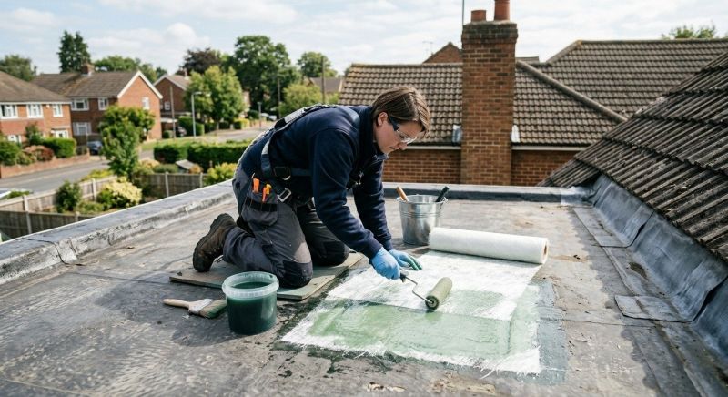 Synthetic Roof Repair in Castle Rock, CO