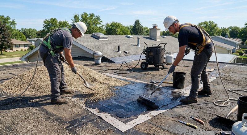 Tar And Gravel Roof Repair in Aurora, CO