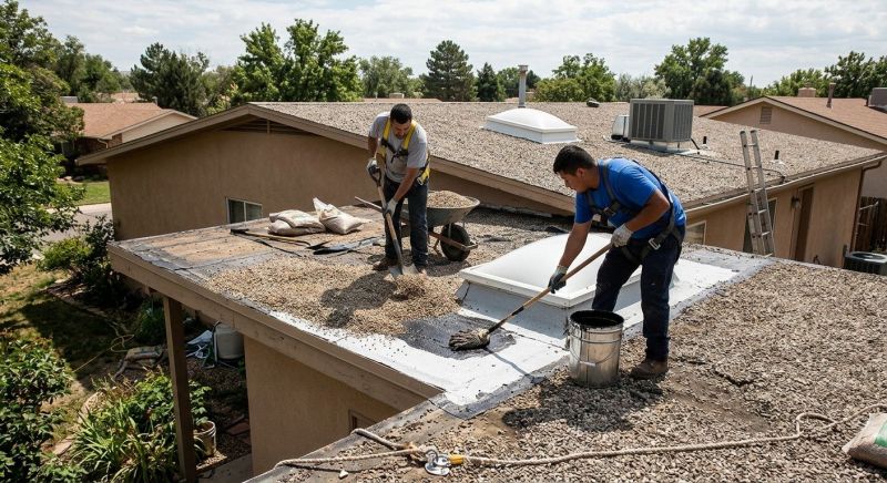 Tar And Gravel Roof Repair in Elbert County, CO