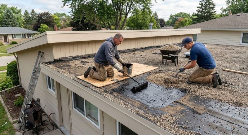 Tar And Gravel Roof Repair in Castle Rock, CO