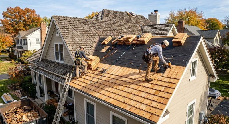 Wood Shake Roof Replacement in Larkspur, CO
