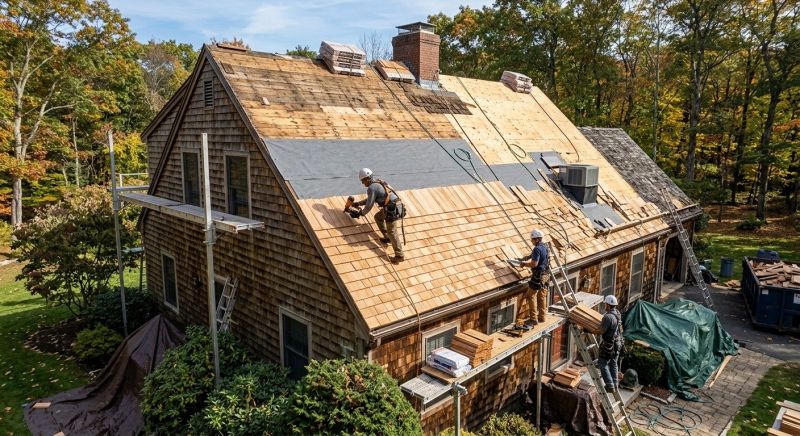 Wood Shingle Roof Replacement in Castle Rock, CO