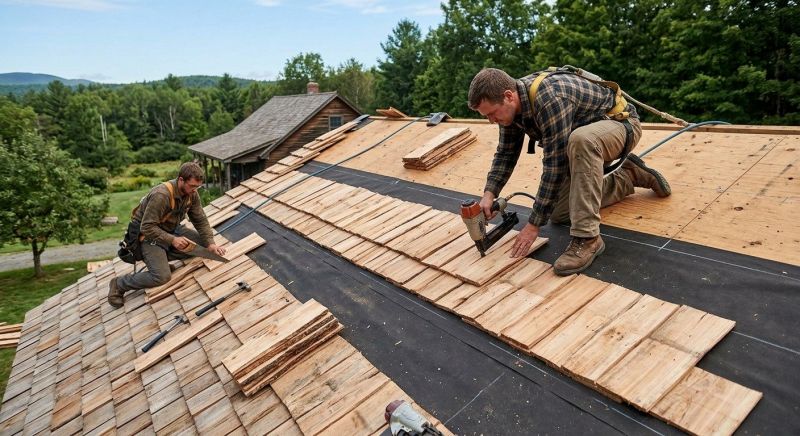 Wooden Roof Installation in Castle Rock, CO